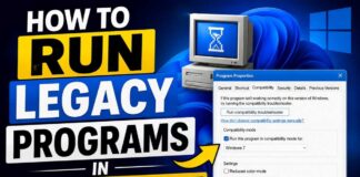 How To Run Legacy Programs In Compatibility Mode (Windows 11) legency-program-windows-11